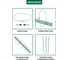 Опора разборная для растений GARDEN SHOW, 4 кольца (Ø31 см, Ø29,5 см, Ø28 см, Ø26 см), металл в пластике, h=120 см 266610 9