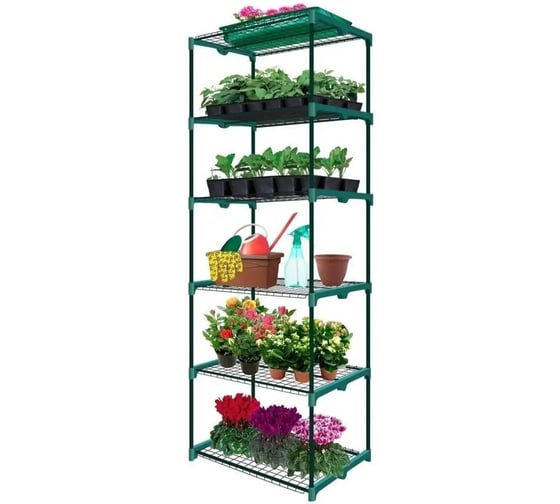 Стеллаж для рассады GARDEN SHOW «Маргарита», 6 полок, 69×49×205 см 266111