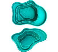 Пруд Репка V-500 л, 1850x1400x50 мм, зеленый (Э) 15289