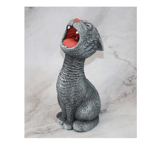 Садовая фигура ФлораПласт Кот Орацио (серый) 15*15*36см 074542