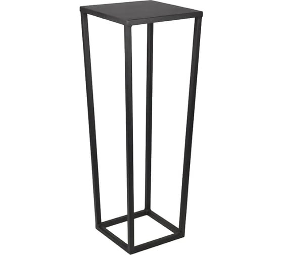 Подставка интерьерная для цветов, растений, предметов интерьера в стиле LOFT Metall78.ru Трапеция В700хШ250хГ250 мм, цвет чёрный ПЦ-ТРАП-70-9005