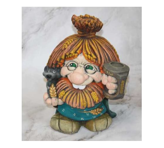 Садовая фигура ФлораПласт Амбарный (многоцветный) 25х30х39см 074568