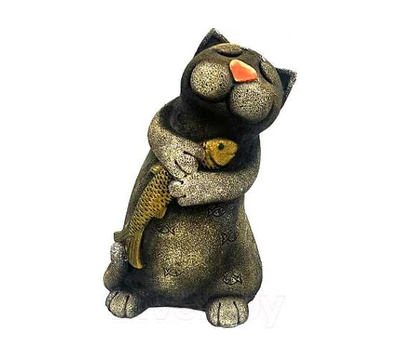 Садовая фигура ФлораПласт Котокайф 19*19*33 см 074243