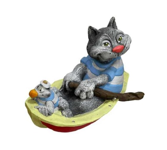 Садовая фигура ФлораПласт Христофор & Матраскин 29*36*27см 074624 074604