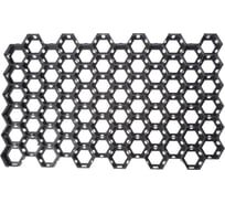 Газонная решетка с кольями СИМАЛЕНД 68x41x3.3 см, класс нагрузки С250 до 25 т., черный 5555199