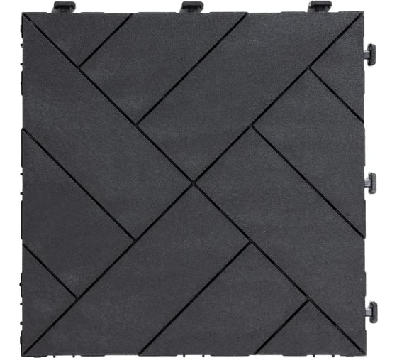 Плитка садовая Multyhome Arista Parquet 30x30см, графит EU5100540