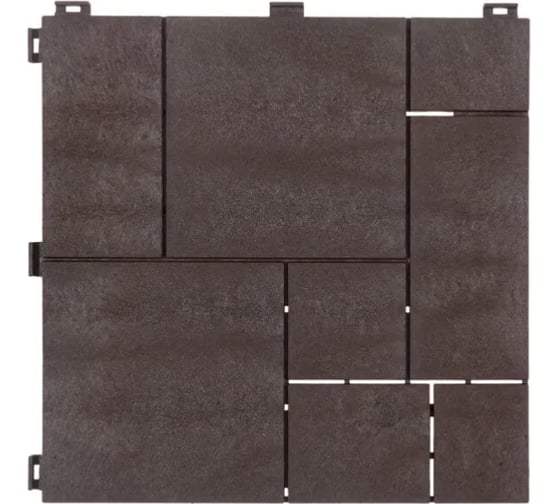 Плитка садовая Multyhome Stone Mosaic 30x30см (6шт), кофейный EU5100303