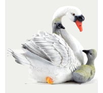 Садовая фигура СКАЗКА Лебедушка с лебедятами JNG396