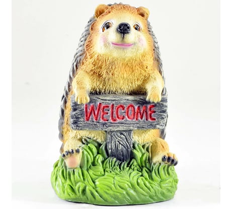 Садовая фигура СКАЗКА Ежик с табличкой JNG452