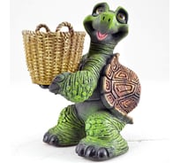 Садовая фигура СКАЗКА Черепаха с корзиной JNG188