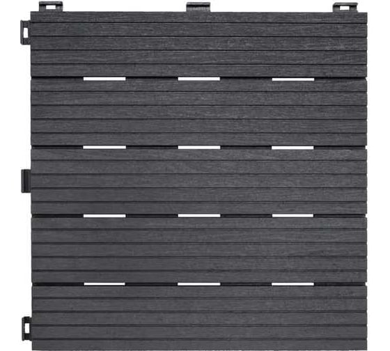 Плитка садовая Multyhome Cosmopolitan 30x30см (6шт), антрацит EU5100186