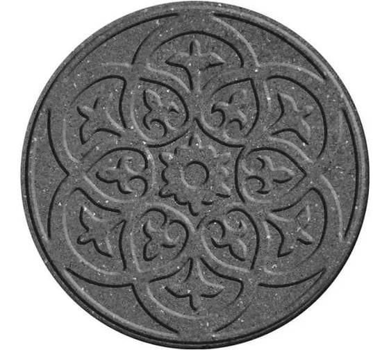Плитка садовая Multyhome Scroll d46см, двусторонняя, серая EU5000061
