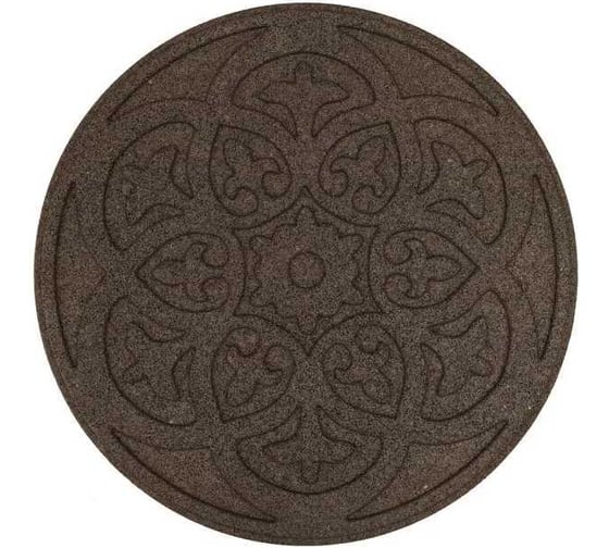 Плитка садовая Multyhome Scroll d46см (4шт) двусторонняя, коричневая EU5000081-4