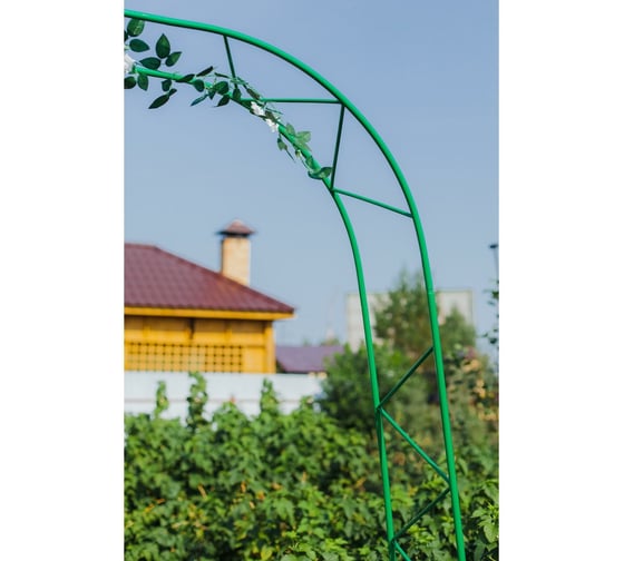 Разборная садовая арка Greengo Елочка 240x125x36.5 см, металл, зелёная 4717919