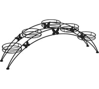 Подставка для цветов ЗМИ Арка 5 черная ПДЦ414Ч