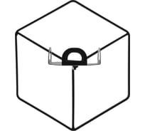 Настенный держатель для свечей и кашпо EMBODIMENT черный EMB-HOFC-W-B