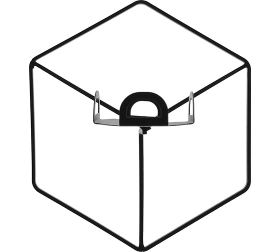 Настенный держатель для свечей и кашпо EMBODIMENT черный EMB-HOFC-W-B