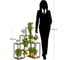 Подставка №14 GARDEN SHOW, 7 полок, мдф (орех), 66,7х40х85,6 см, металл черный 266720 2