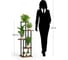 Подставка №12 GARDEN SHOW, 5 полок, МДФ (орех), 30х30х106,5 см, металл черный, 266716 3