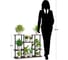 Подставка №5 GARDEN SHOW 4 яруса, 10 мест, МДФ (венге), 80х23,7х65 см, металл черный 266575 2