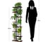 Подставка №4 GARDEN SHOW, 8 полок, МДФ (темное дерево), 36х23,4х135,8 см, металл черный 266415 2