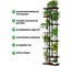 Подставка №4 GARDEN SHOW, 8 полок, МДФ (темное дерево), 36х23,4х135,8 см, металл черный 266415 3