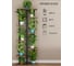 Подставка №4 GARDEN SHOW, 8 полок, МДФ (темное дерево), 36х23,4х135,8 см, металл черный 266415 1
