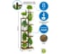 Подставка № 10 для высоких растений GARDEN SHOW 8 мест, МДФ (орех), 46х27,5х154,5 металл черный, с креплением к стене 266688 3