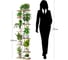 Подставка №4 GARDEN SHOW, 8 полок, МДФ (светлое дерево), 36х23,4х135,8 см, металл белый, 266414 2