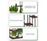 Подставка № 10 для высоких растений GARDEN SHOW, 8 мест, МДФ (венге), 46х27,5х154,5 см, металл черный, с креплением к стене 266689 2