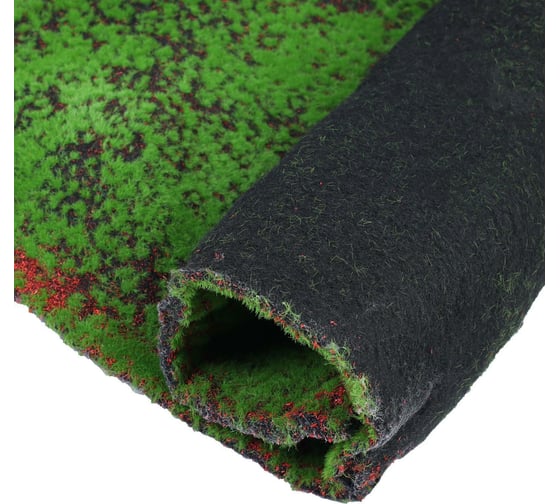Искусственный декоративный мох Greengo полотно 1х1 м, рельефный, зеленый с щепой 5203161