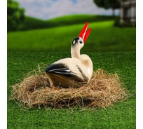 Садовая фигура СИМАЛЕНД Аист для гнезда малая 7830816