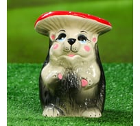 Садовая фигура СИМАЛЕНД Ёжик под грибом 17 см 4825692