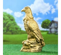 Садовая фигура СИМАЛЕНД Орёл в гнезде золото, керамика, 50 см 4828395