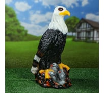 Садовая фигура СИМАЛЕНД Орел в гнезде разноцветная, керамика, 50 см 4310588