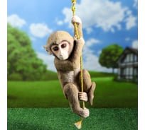 Подвесная садовая фигура СИМАЛЕНД Обезьяна на верёвке 40 см 4335247