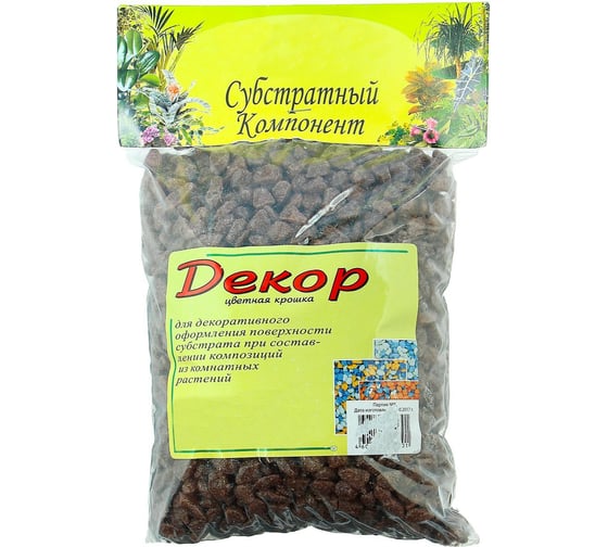 Декоративная цветная крошка СИМАЛЕНД шоколад, 1 л, фракция 2-5 мм 4274499