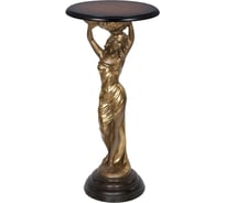 Декоративная подставка BOGACHO Валерия бронзового цвета 13021/Б/340Орех