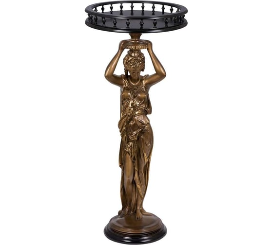 Декоративная подставка BOGACHO Гречанка бронзового цвета 13006/Б/450/2Оберджин 1