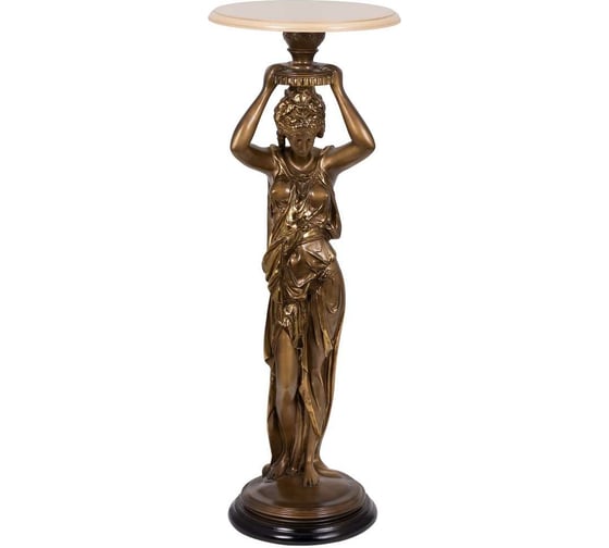 Декоративная подставка BOGACHO Гречанка бронзового цвета 13006/Б/340Ас 1