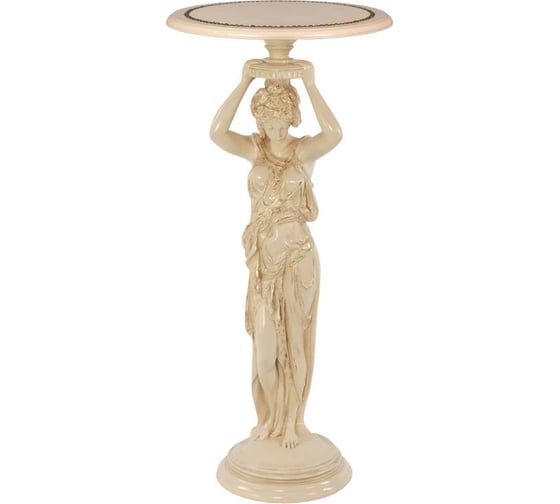 Декоративная подставка BOGACHO Гречанка бежевого цвета 13006/АС/450АсБеж 1