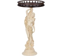 Декоративная подставка BOGACHO Изабель бежевого цвета 13057/АС/450/2Орех