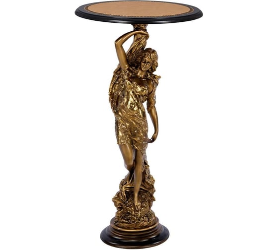 Декоративная подставка BOGACHO Изабель бронзового цвета 13057/Б/450ОрехП 1