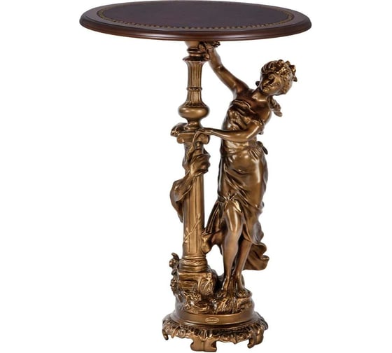 Декоративная подставка BOGACHO Летний вечер бронзового цвета 13007/Б/450ОрехБор 1