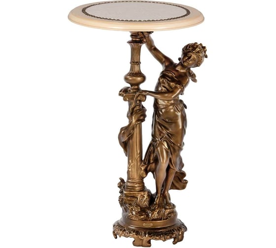 Декоративная подставка BOGACHO Летний вечер бронзового цвета 13007/Б/340АсБелР 1