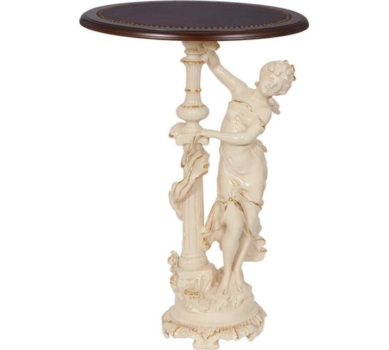 Декоративная подставка BOGACHO Летний вечер бежевого цвета 13007/АС/450ОрехБор 1