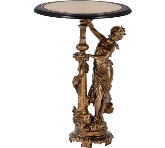 Декоративная подставка BOGACHO Летний вечер бронзового цвета 13007/Б/450ОрехБеж 1