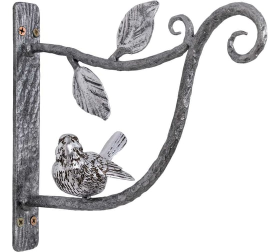 Держатель для кашпо BOGACHO Птичка Терра Ливз 79031/серебристый 1