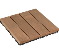 Садовый паркет Thermodecking Т10 термоберёза, 18x300x300 мм, 6 шт. 4687202452415