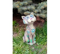 Садовая фигура Кот в ромашках Ф155